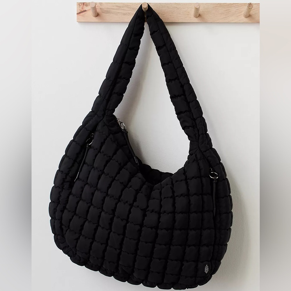 Free People Movement Quilted Carryall Bag in Black
